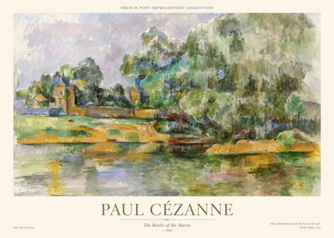Paul Cézanne The Banks of the Marne No1 - Plakat
