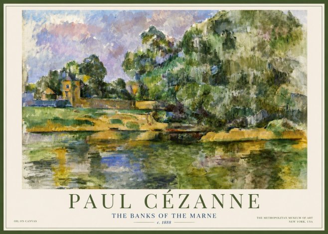 Paul Cézanne The Banks of the Marne No4 - Plakat