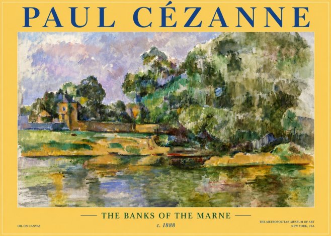 Paul Cézanne The Banks of the Marne No6 - Plakat