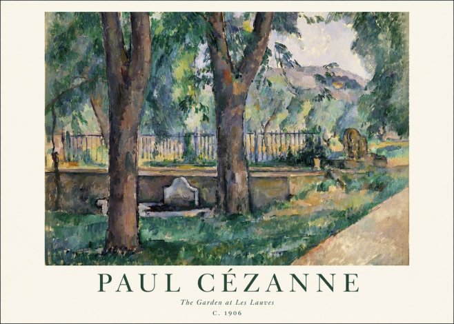 Paul Cézanne The Garden at Les Lauves No1 - Plakat