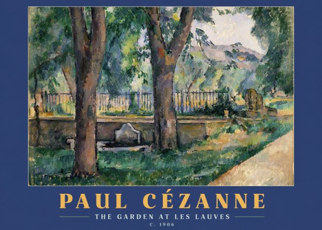 Paul Cézanne The Garden at Les Lauves No2 - Plakat