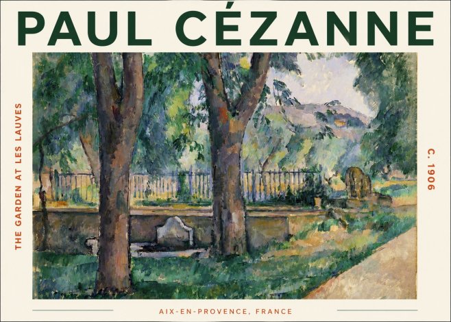 Paul Cézanne The Garden at Les Lauves No3 - Plakat