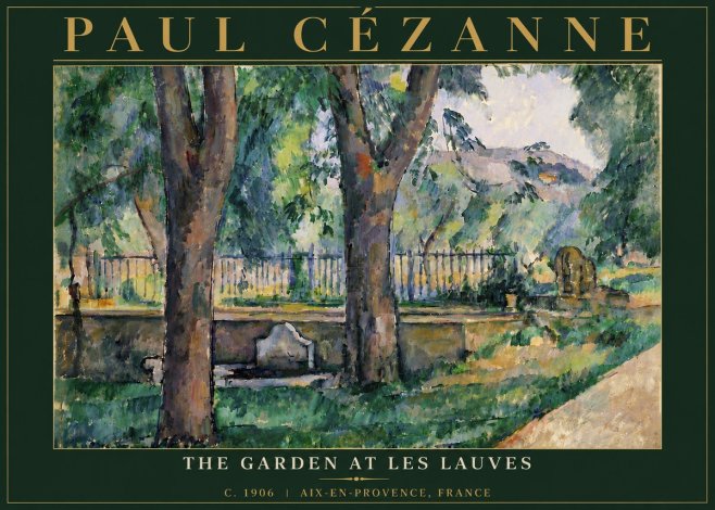 Paul Cézanne The Garden at Les Lauves No6 - Plakat