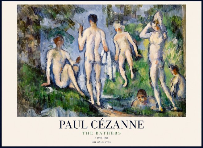 Paul Cézanne The Bathers No1 - Plakat