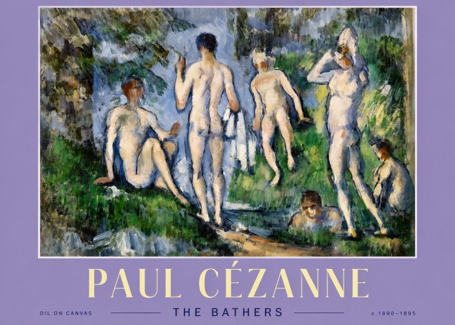 Paul Cézanne The Bathers No4 - Plakat