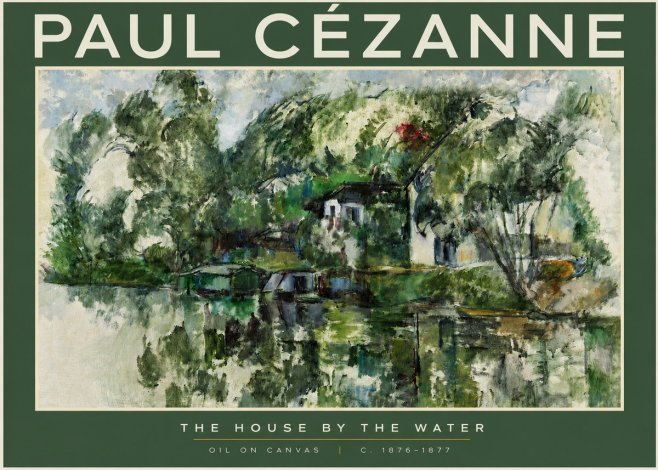 Paul Cézanne The House by the Water No2 - Plakat