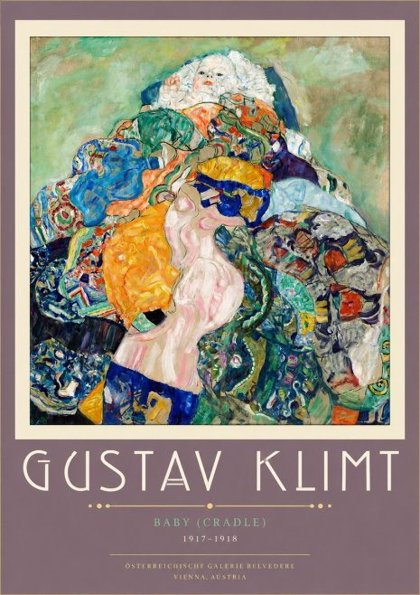 Klimt Baby (Cradle) No5 - Plakat