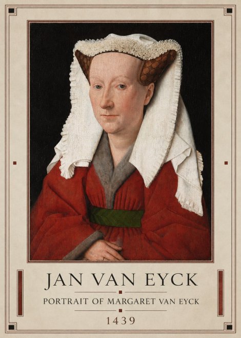 Jan van Eyck Portrait of Margaret Van Eyck II No1 - Plakat