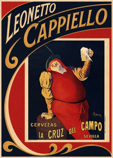Leonetto Cappiello Cervezas La Cruz Del Campo No2 - Plakat
