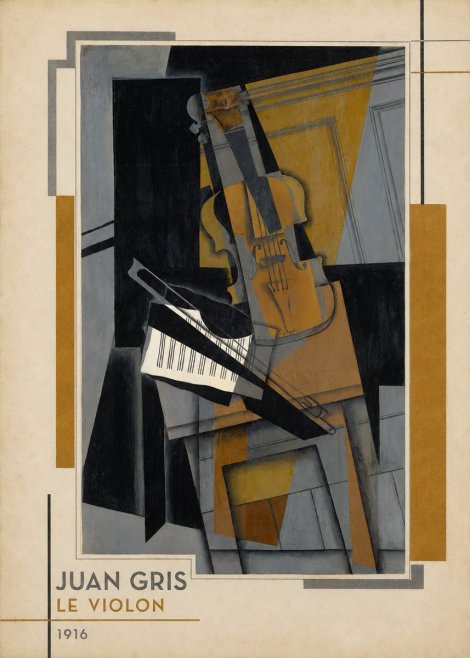 Juan Gris Le Violon No2 - Plakat
