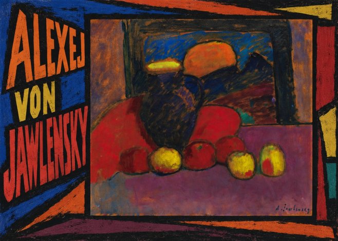 Alexej von Jawlensky Still Life with Vase and Fruit No3 - Plakat