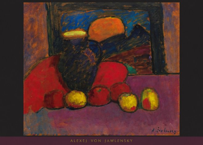 Alexej von Jawlensky Still Life with Vase and Fruit No5 - Plakat