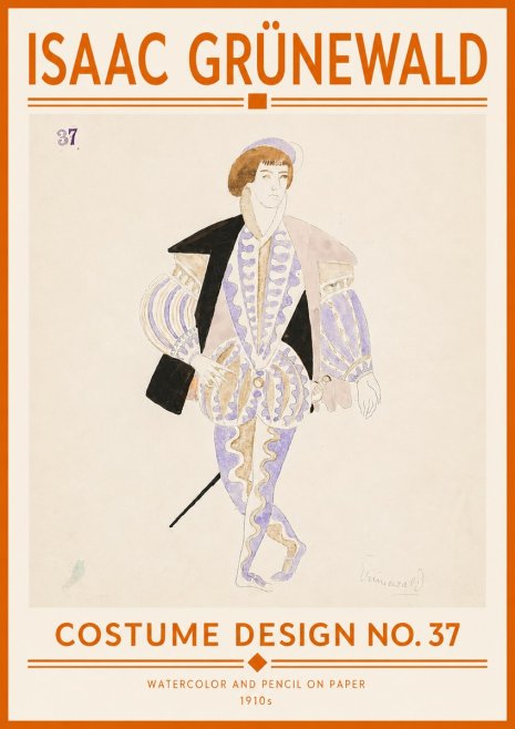 Isaac Grünewald Costume Design No. 37 No5 - Plakat