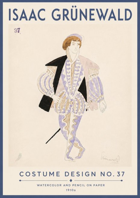 Isaac Grünewald Costume Design No. 37 No6 - Plakat