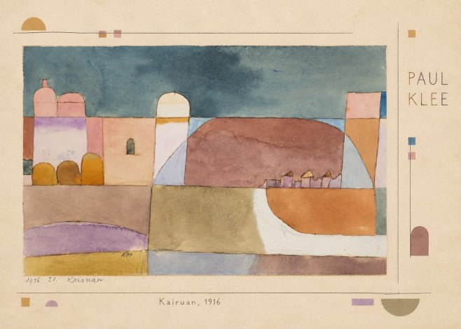 Paul Klee Kairuan, 1916 No4 - Plakat