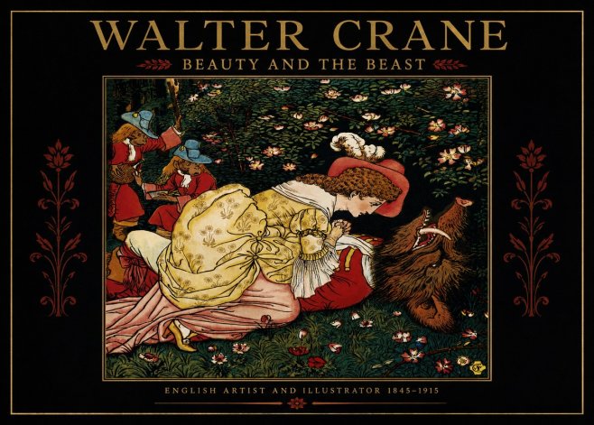 Walter Crane Beauty and the Beast No2 - Plakat