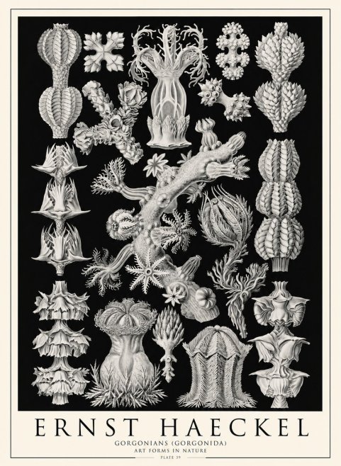 Ernst Haeckel Gorgonians No4 - Plakat
