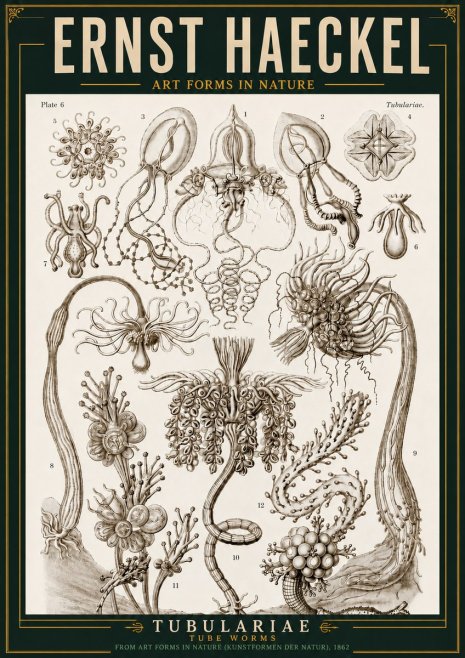 Ernst Haeckel Tubulariae No3 - Plakat