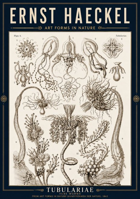 Ernst Haeckel Tubulariae No4 - Plakat