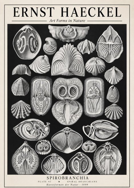 Ernst Haeckel Spirobranchia No1 - Plakat