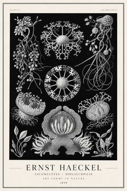 Ernst Haeckel Ascomycetes — Sac Fungi No2 - Plakat
