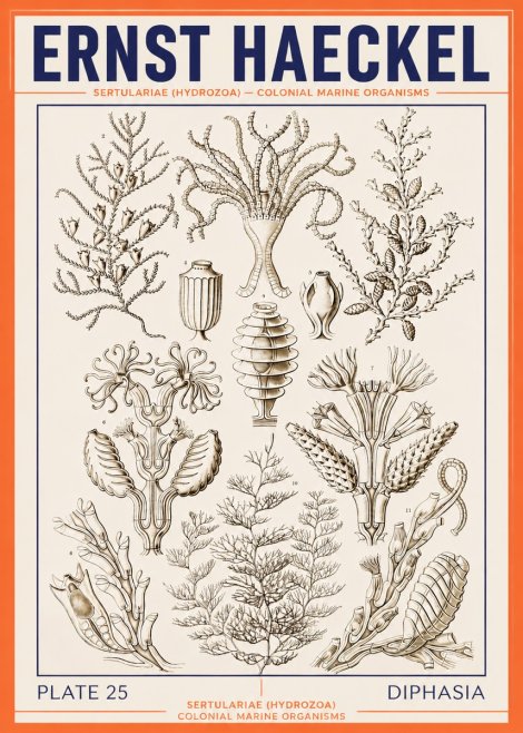 Ernst Haeckel Sertulariidae No4 - Plakat