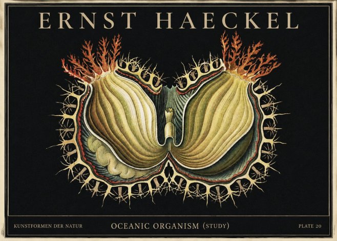 Ernst Haeckel Nature's Architecture No4 - Plakat