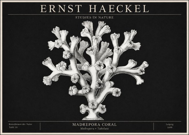 Ernst Haeckel Corallium Rubrum I No2 - Plakat