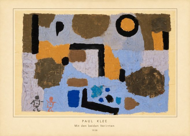 Paul Klee Mit Den Beiden Verirrten No4 - Plakat