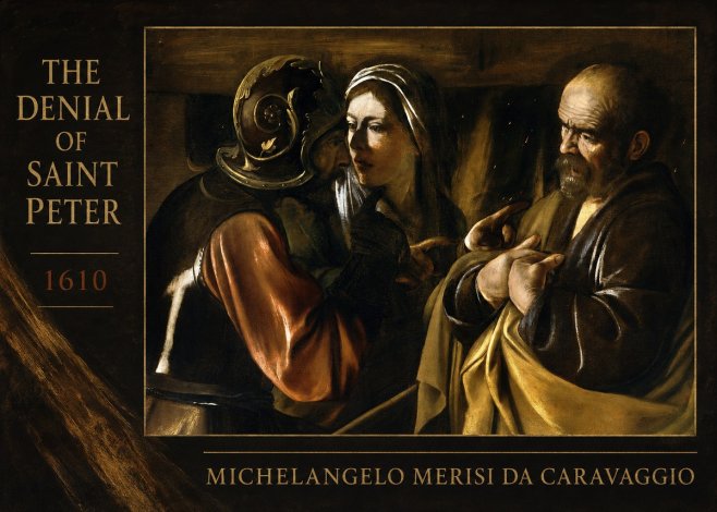 Michelangelo Merisi da Caravaggio The Denial of Saint Peter No2 - Plakat