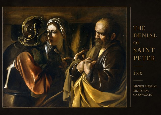 Michelangelo Merisi da Caravaggio The Denial of Saint Peter No4 - Plakat