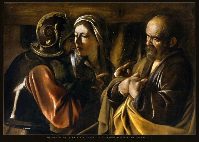 Michelangelo Merisi da Caravaggio The Denial of Saint Peter No5 - Plakat