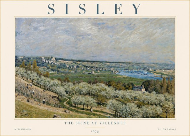 Sisley The Seine at Villennes No4 - Plakat