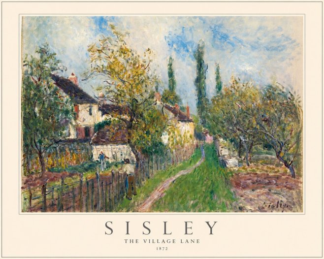 Sisley The Village Lane No1 - Plakat