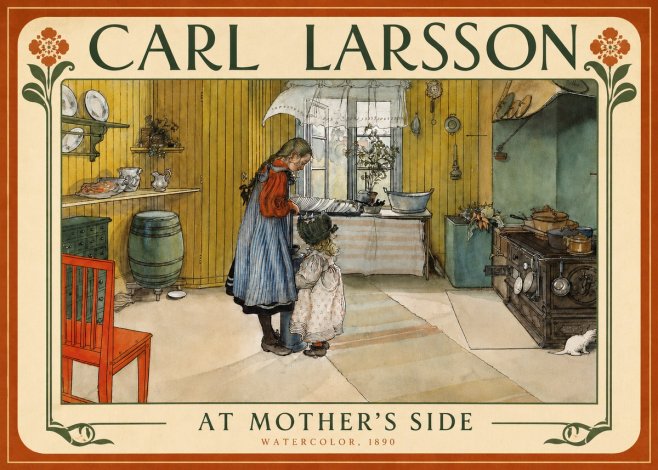 Carl Larsson At Mother's Side No4 - Plakat