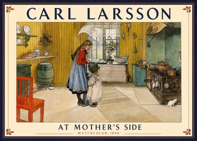 Carl Larsson At Mother's Side No5 - Plakat