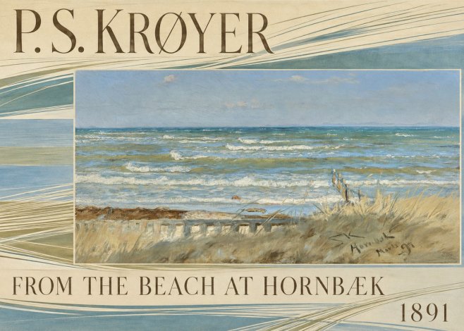 P.S. Krøyer From the Beach at Hornbæk · 1891 No6 - Plakat