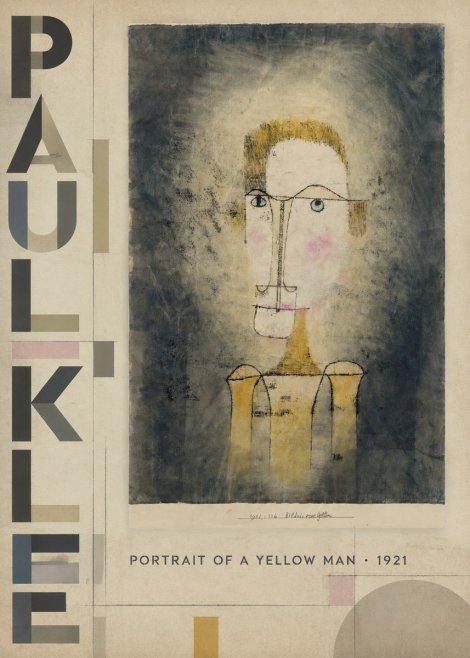 Paul Klee Portrait of a Yellow Man No5 - Plakat