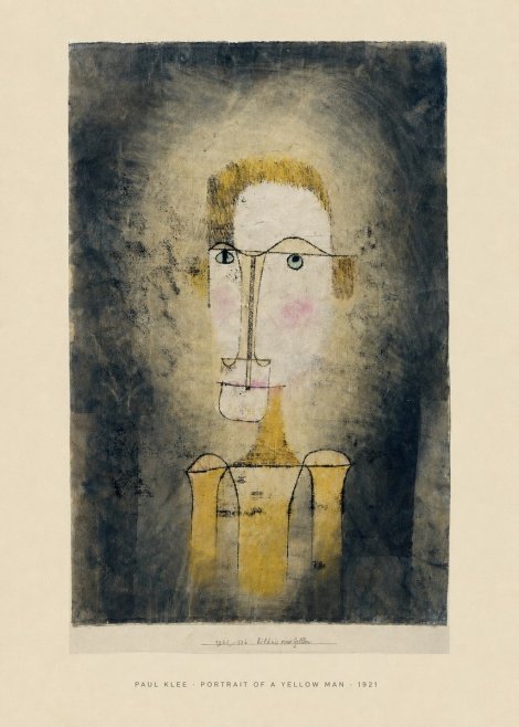Paul Klee Portrait of a Yellow Man No6 - Plakat