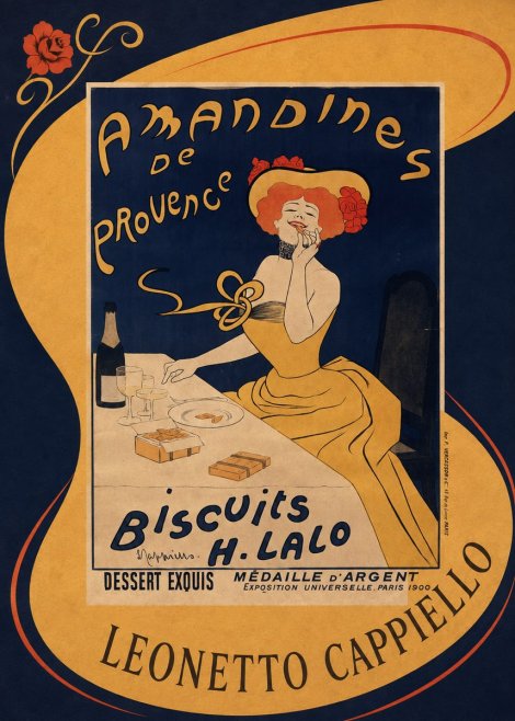 Leonetto Cappiello Amandines De Provence Biscuits H. Lalo I No4 - Plakat