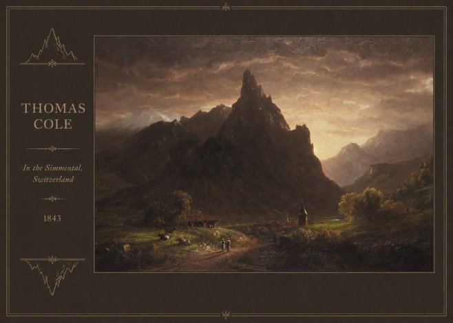 Thomas Cole In the Simmental, Switzerland No2 - Plakat