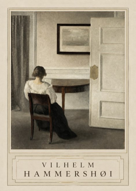 Vilhelm Hammershøi Interior with a Woman, Strandgade 30 No3 - Plakat
