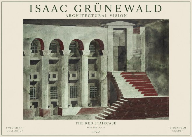 Isaac Grünewald The Steps of Silence No2 - Plakat