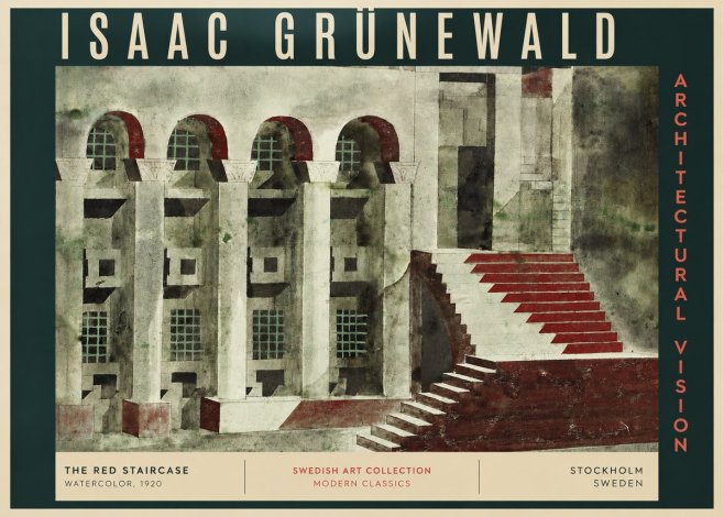 Isaac Grünewald The Steps of Silence No4 - Plakat