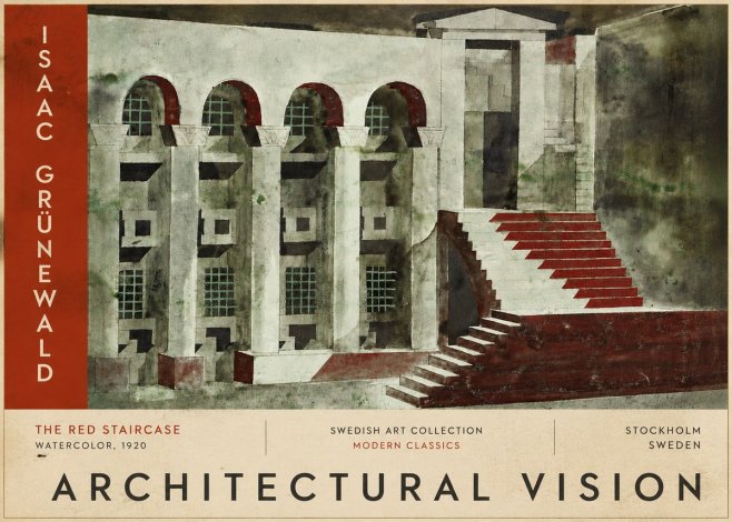 Isaac Grünewald The Steps of Silence No6 - Plakat