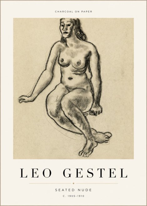 Leo Gestel Seated Nude No1 - Plakat