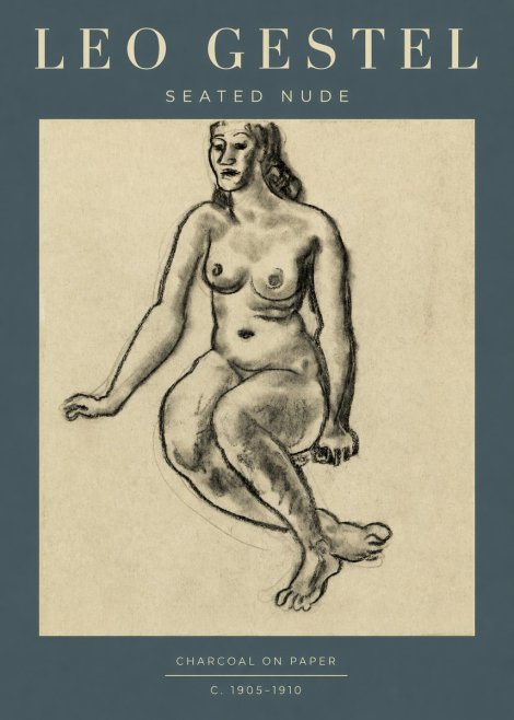 Leo Gestel Seated Nude No2 - Plakat