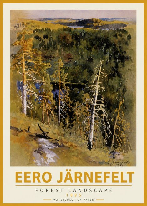 Eero Järnefelt Forest Landscape II No3 - Plakat