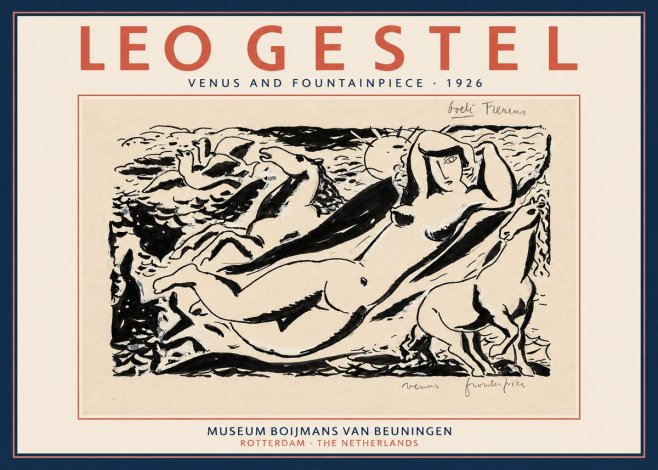 Leo Gestel Venus and Fountainpiece No2 - Plakat