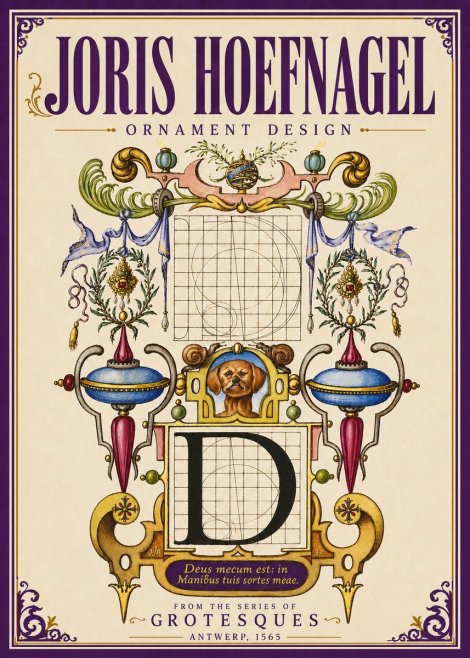 Joris Hoefnagel Illuminated Initial 'D' No5 - Plakat
